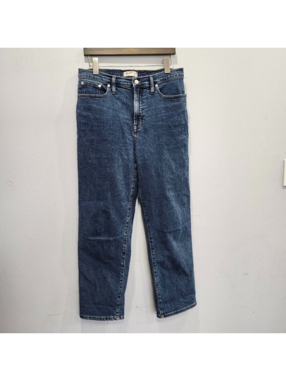 Madewell The Perfect Vintage Straight Jean Bright Indigo Wash Instacozy Edition